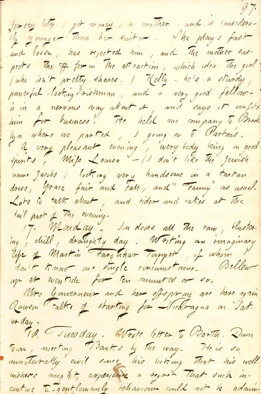 Thomas Butler Gunn Diaries - Volume 8, page 104, November 16-18, 1856 by Thomas Butler Gunn