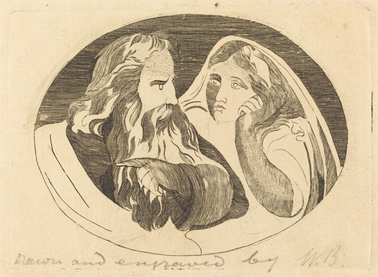 Lear and Cordelia by Thomas Butts, Jr. after William Blake