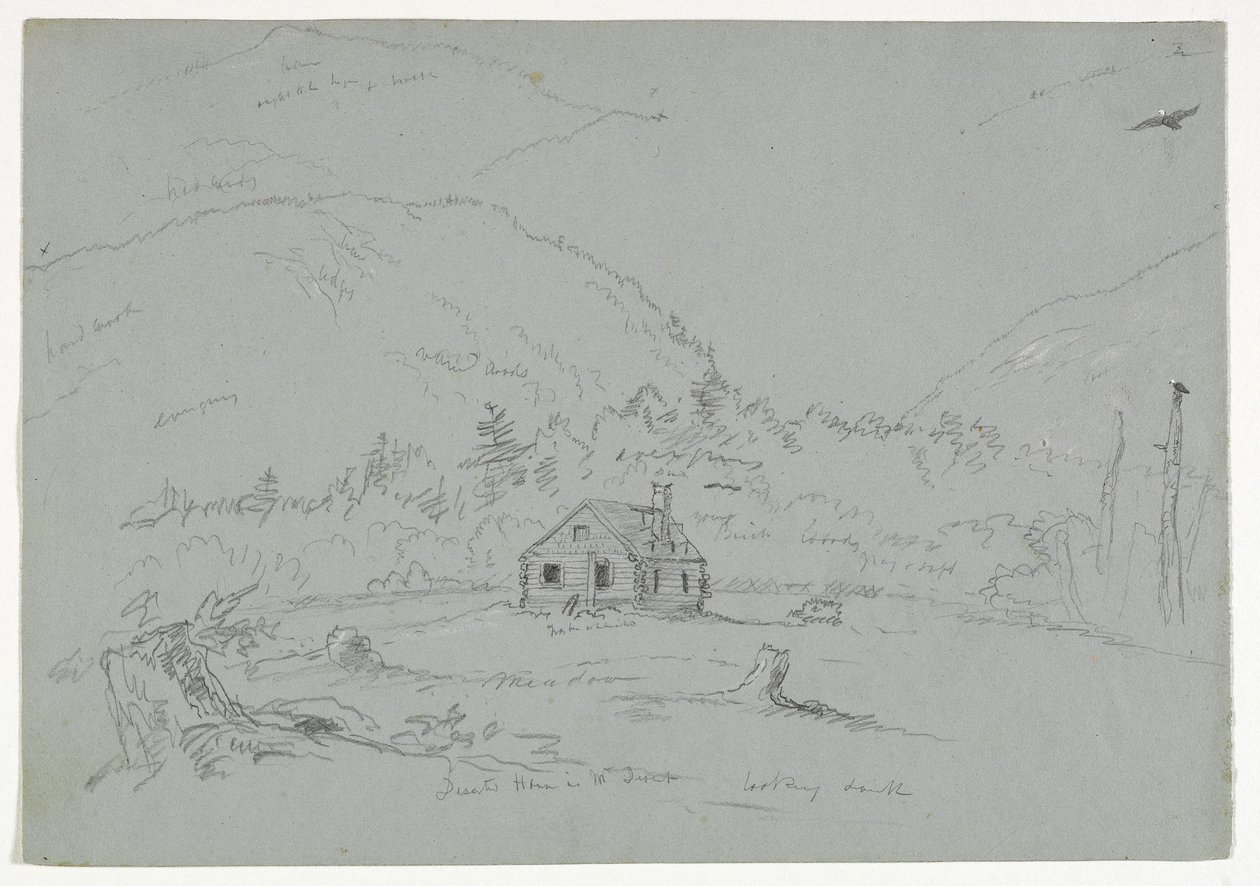 House in Mount Desert, c.1844 by Thomas Cole