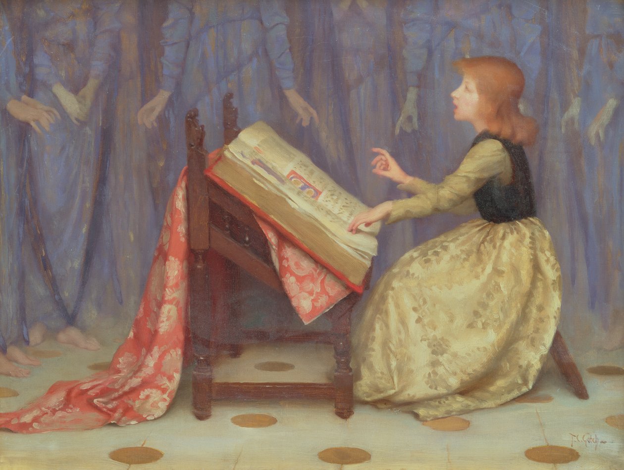 Girl Seated in an Interior by Thomas Cooper Gotch