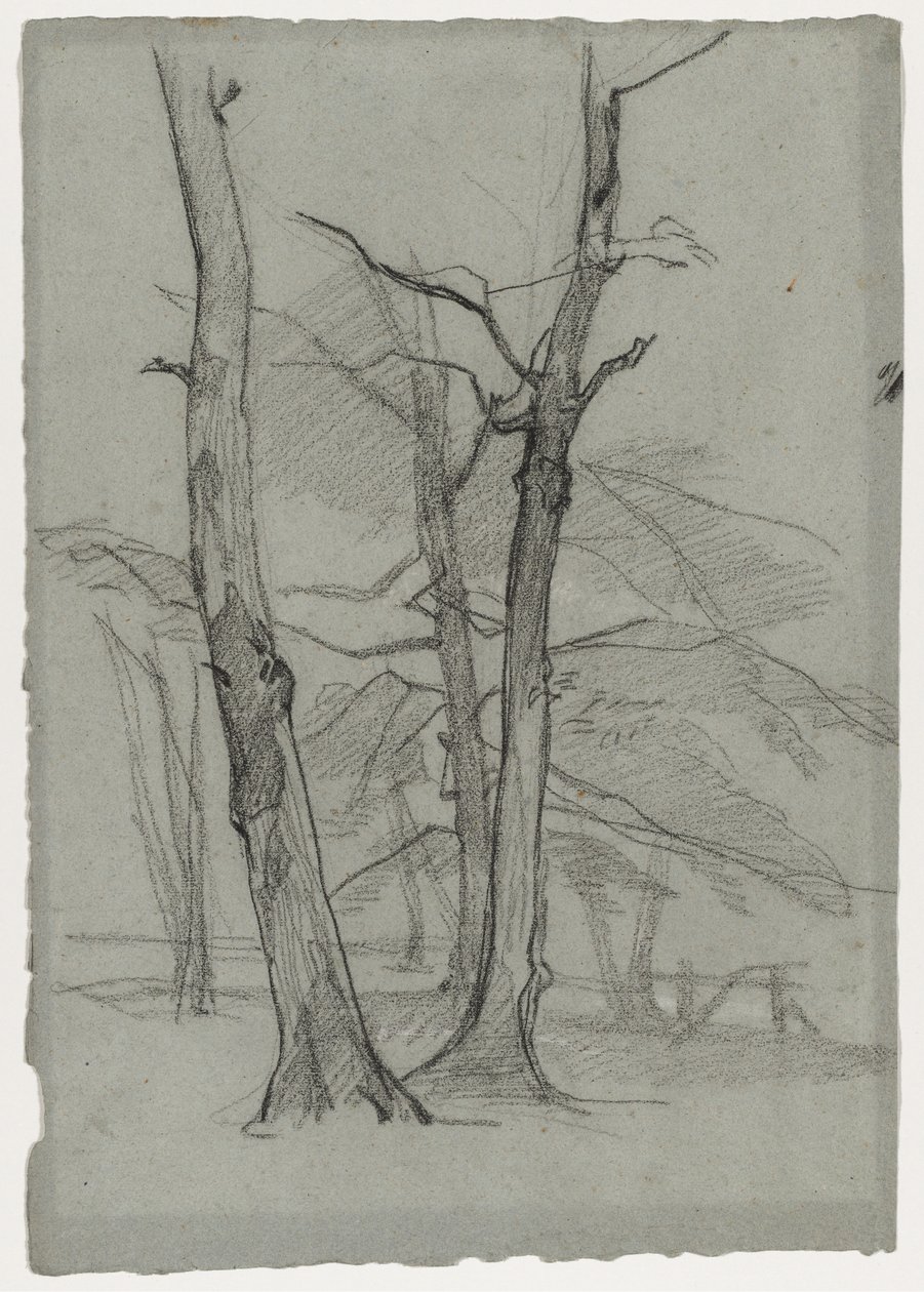 Landscape Study with Trees by Thomas Couture