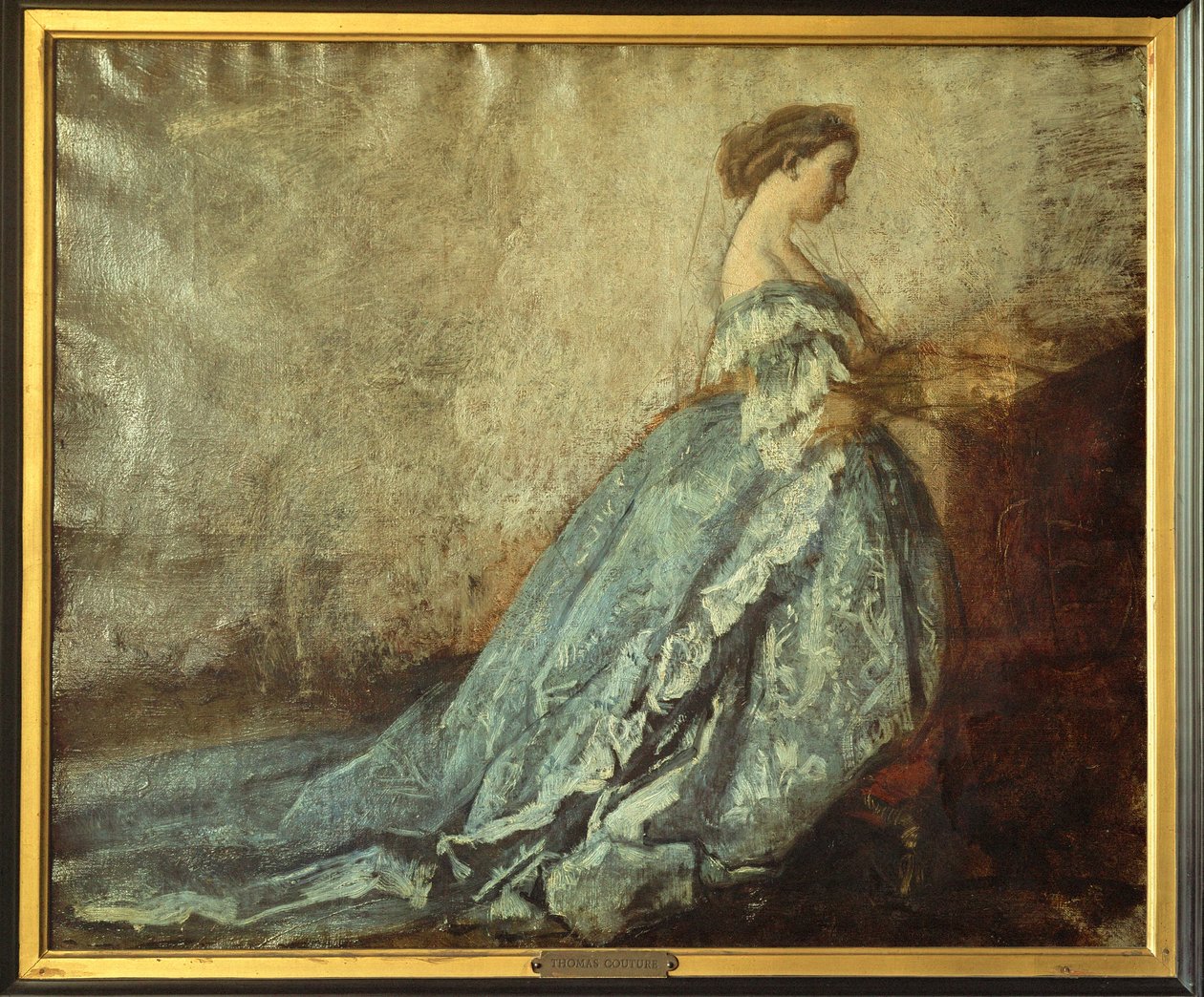The Empress Eugenie at Prayer by Thomas Couture