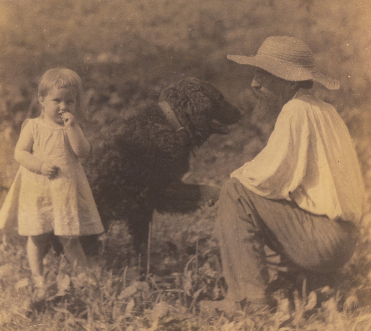 [Katie Crowell, William J. Crowell, and "Piero?"] by Thomas Eakins