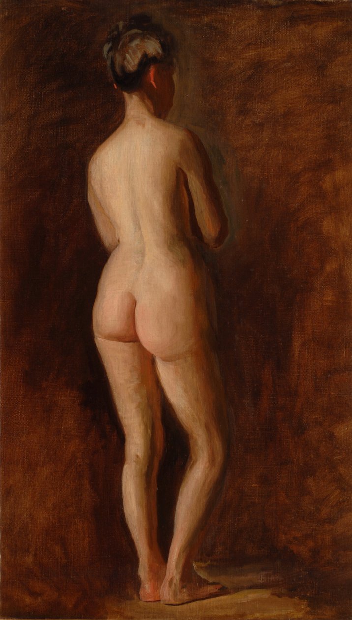 Standing Female Nude (back view) by Thomas Eakins