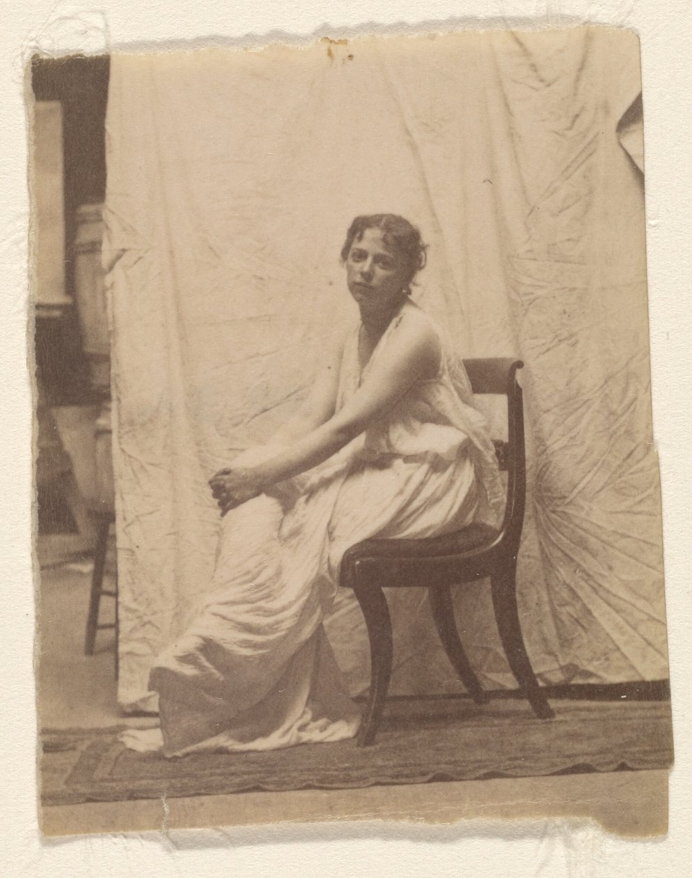 Weda Cook in Classical Costume in Eakins