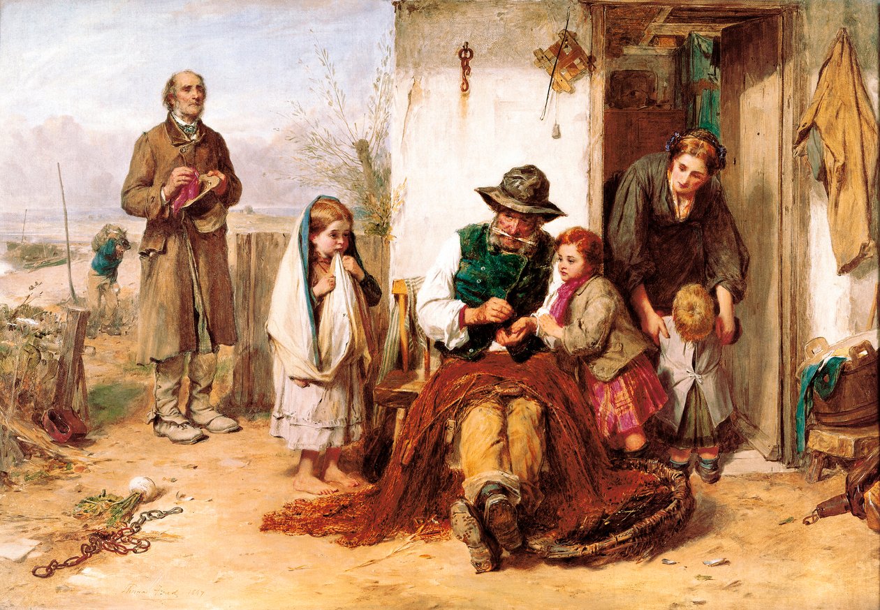 The poor, the poor man's friend by Thomas Faed
