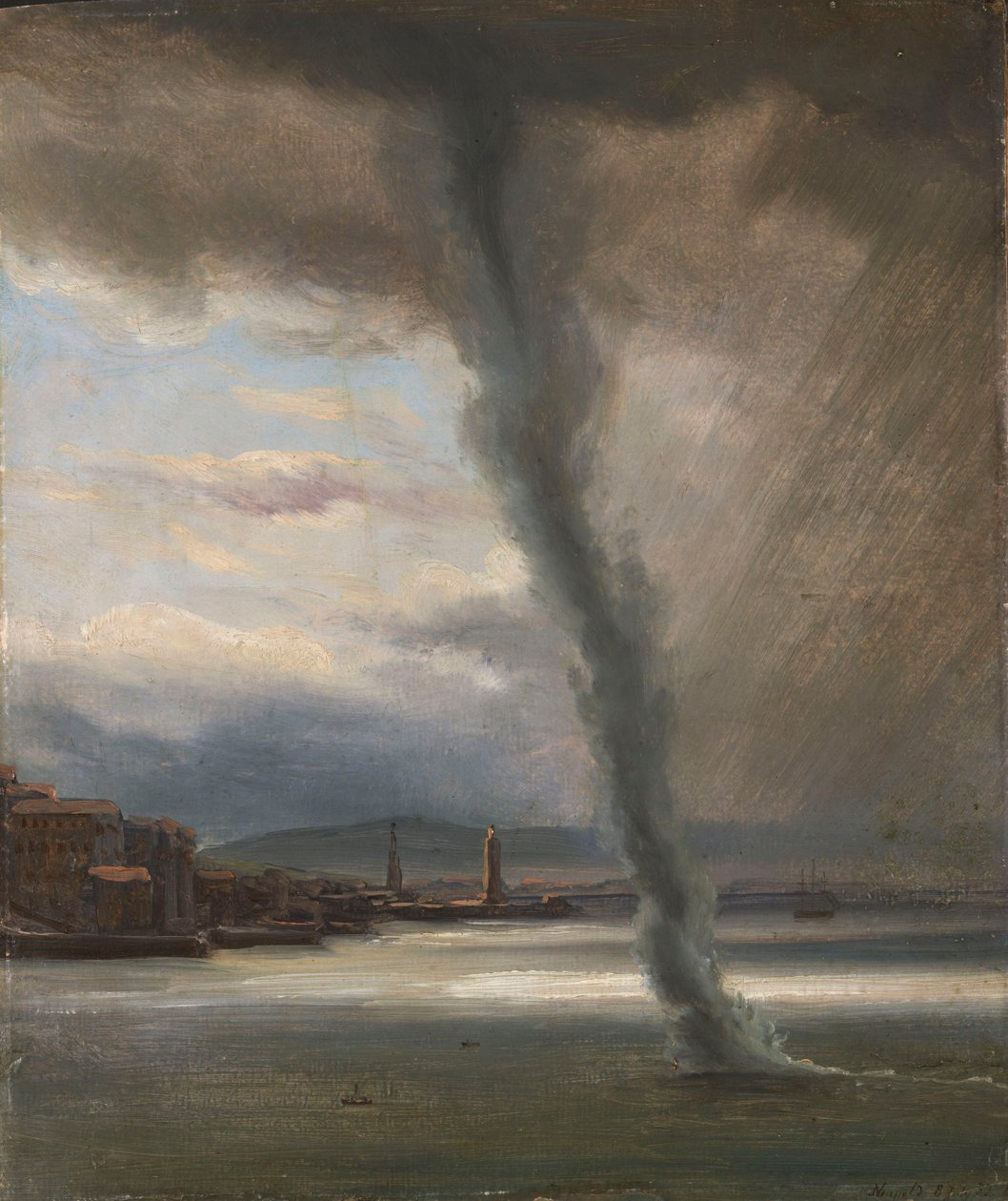 A Waterspout on the Bay of Naples by Thomas Fearnley