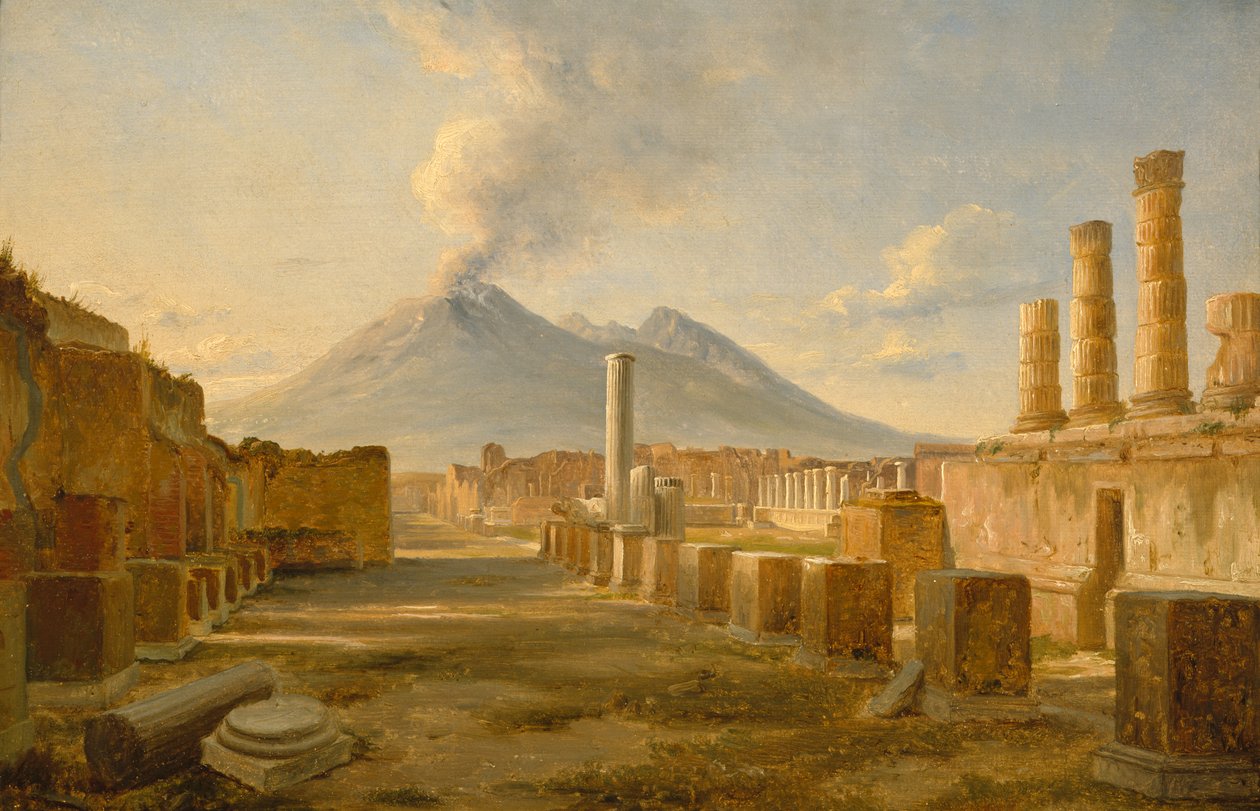 Forum in Pompeii by Thomas Fearnley