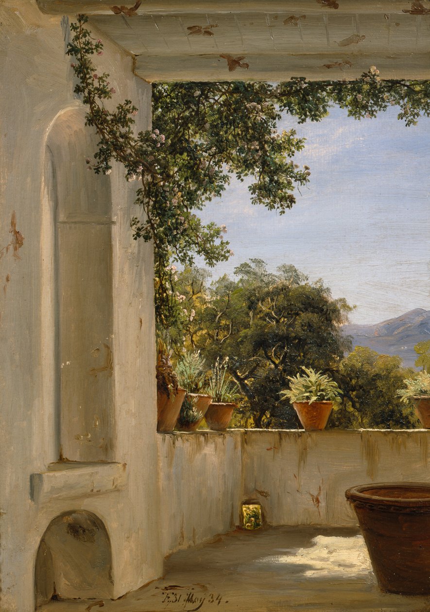 Terrace in Sorrento by Thomas Fearnley