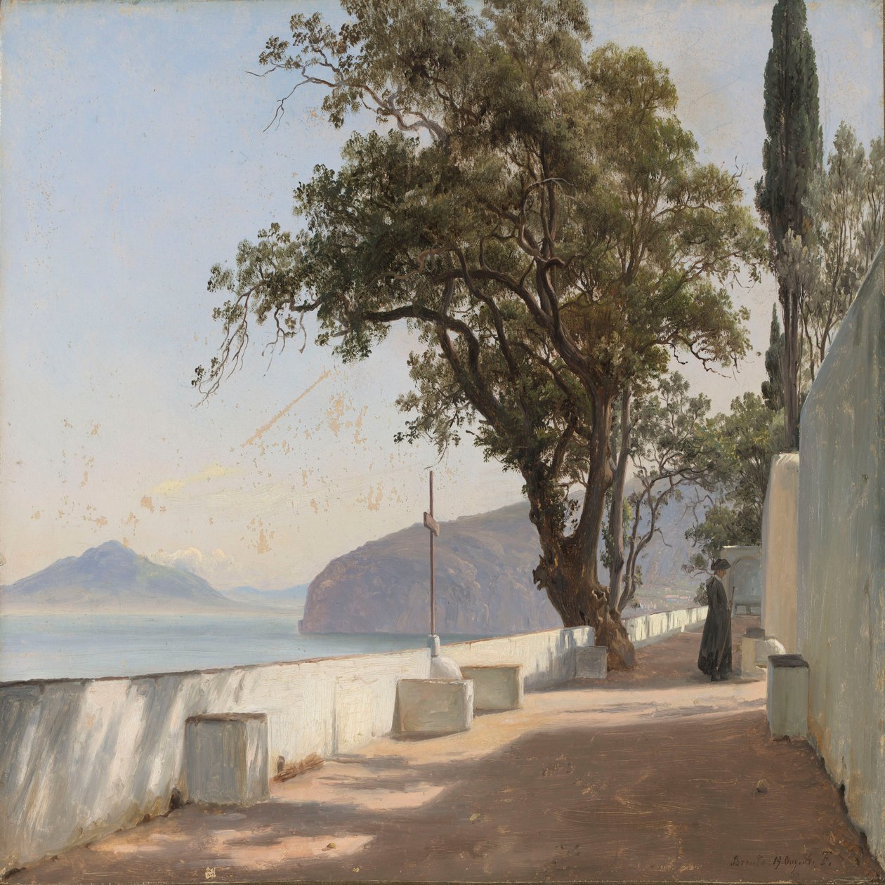 Terrace with Oak, Sorrento by Thomas Fearnley
