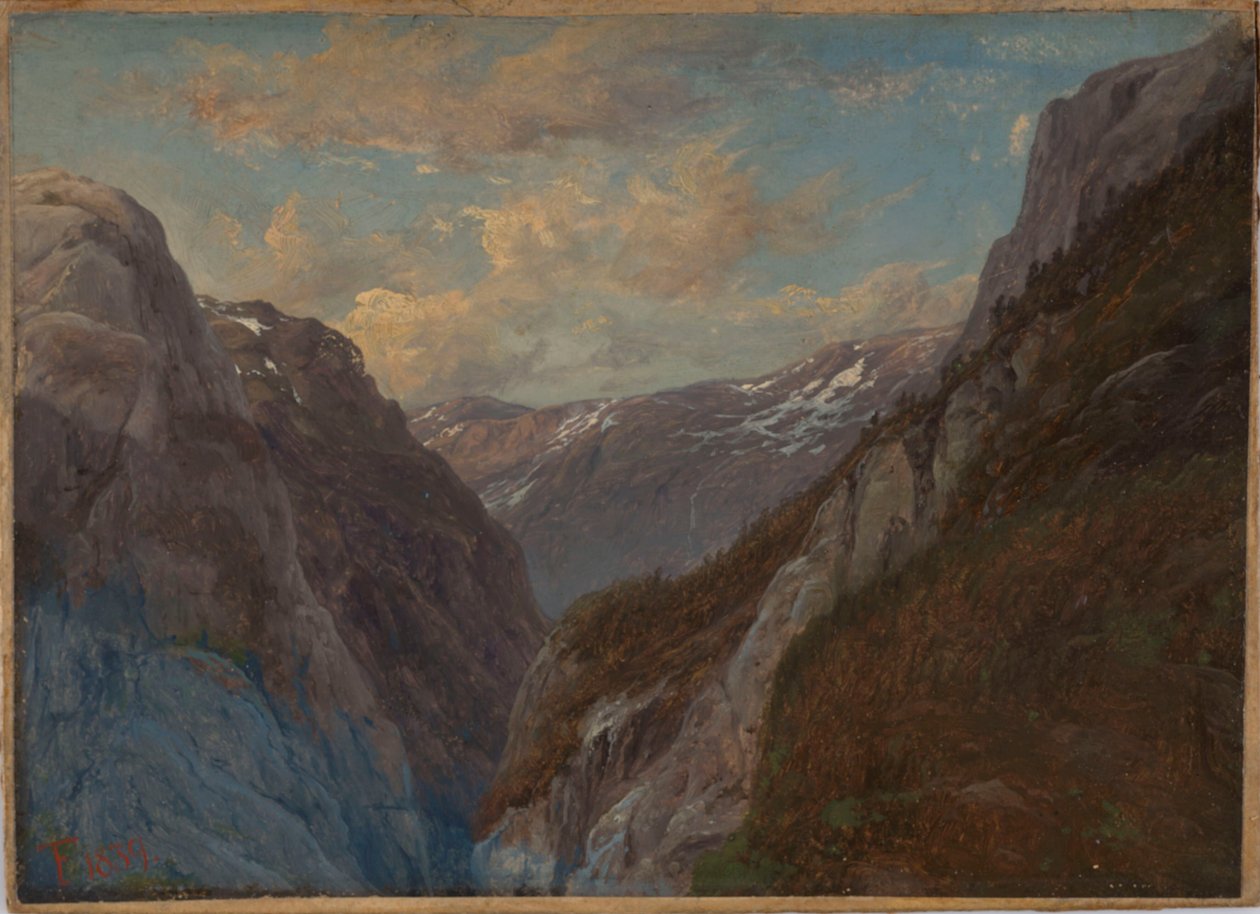 The Mountain Jordalsnuten in Sogn by Thomas Fearnley