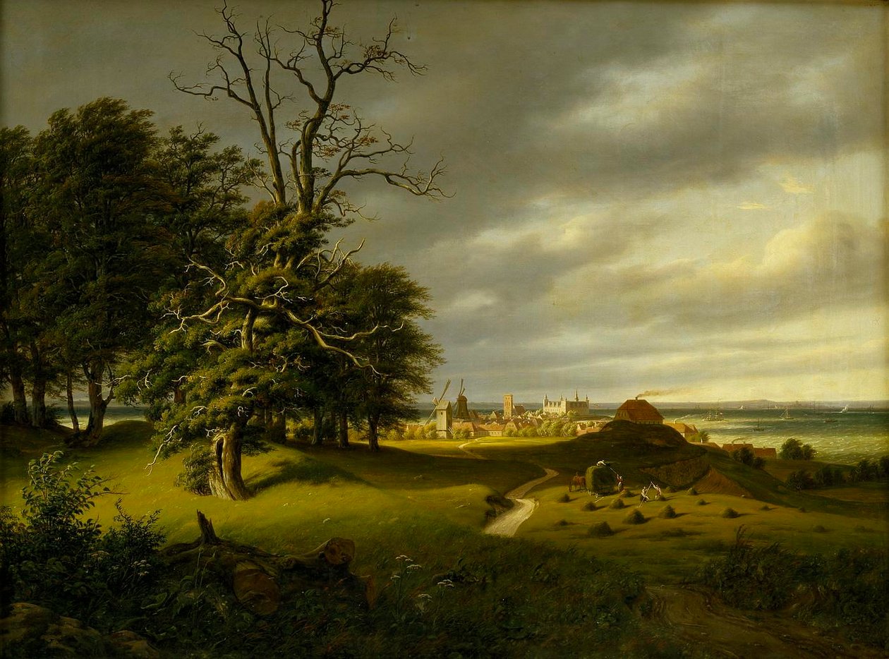 View of Elsinore, Autumn by Thomas Fearnley