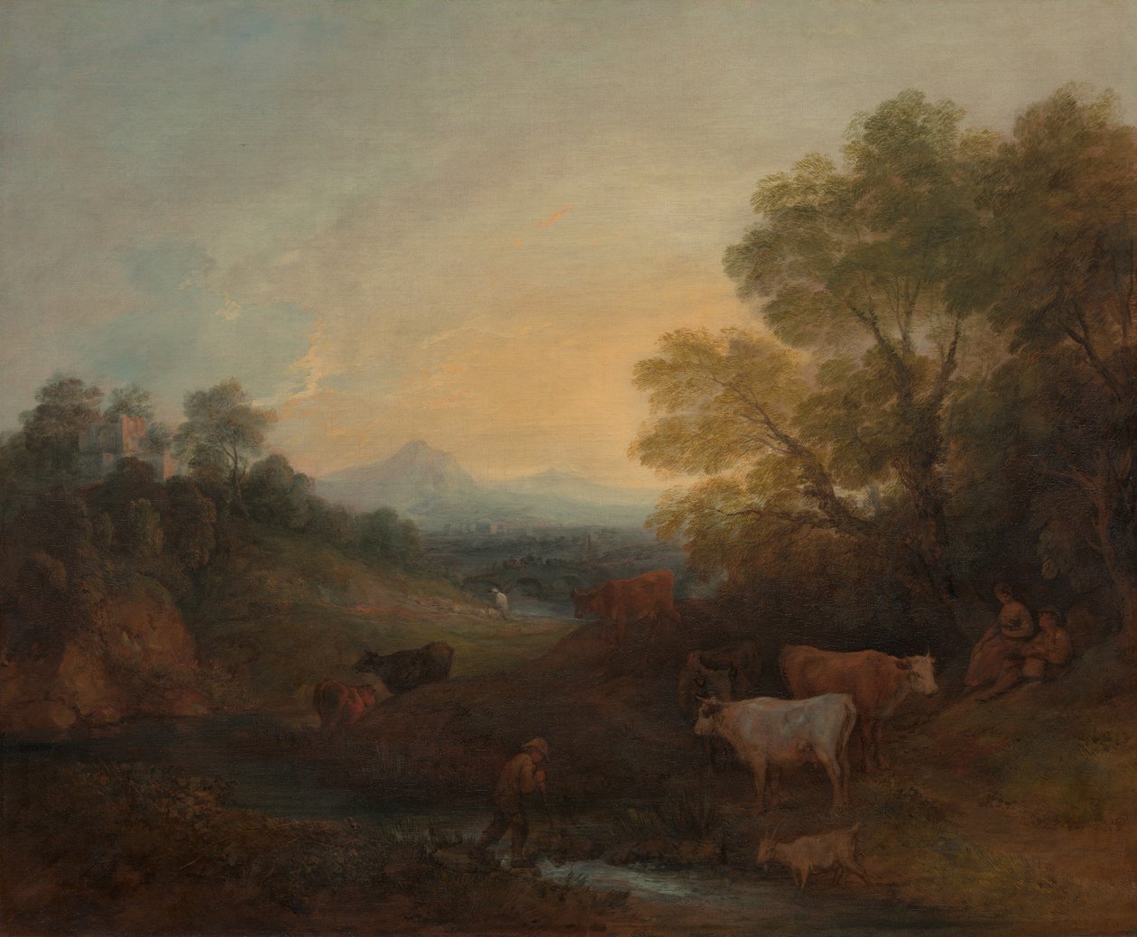 Landscape with Cattle by Thomas Gainsborough
