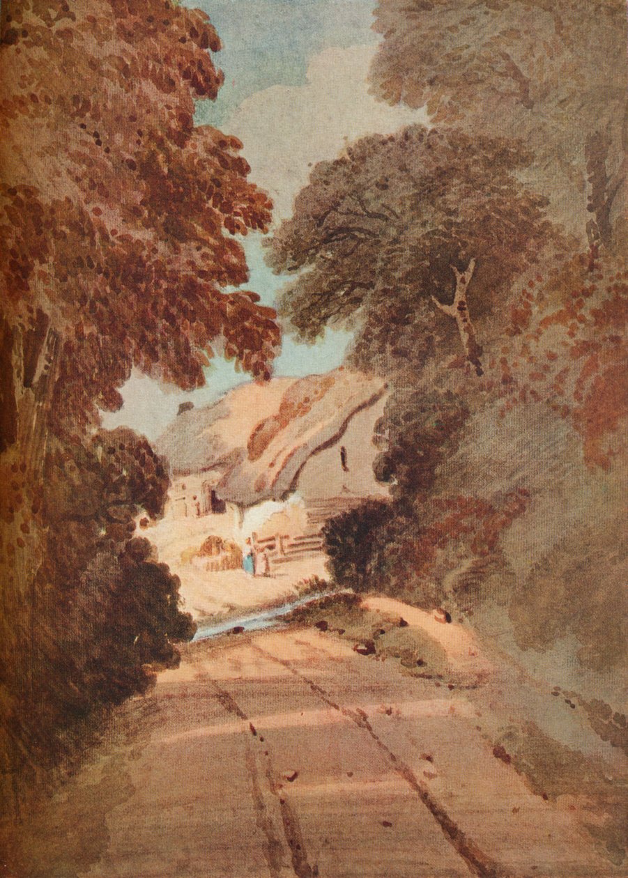 Lane and Cottages by Thomas Girtin