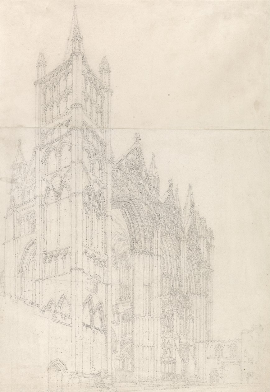 Peterborough Cathedral, Huntingdonshire, c.1794 by Thomas Girtin