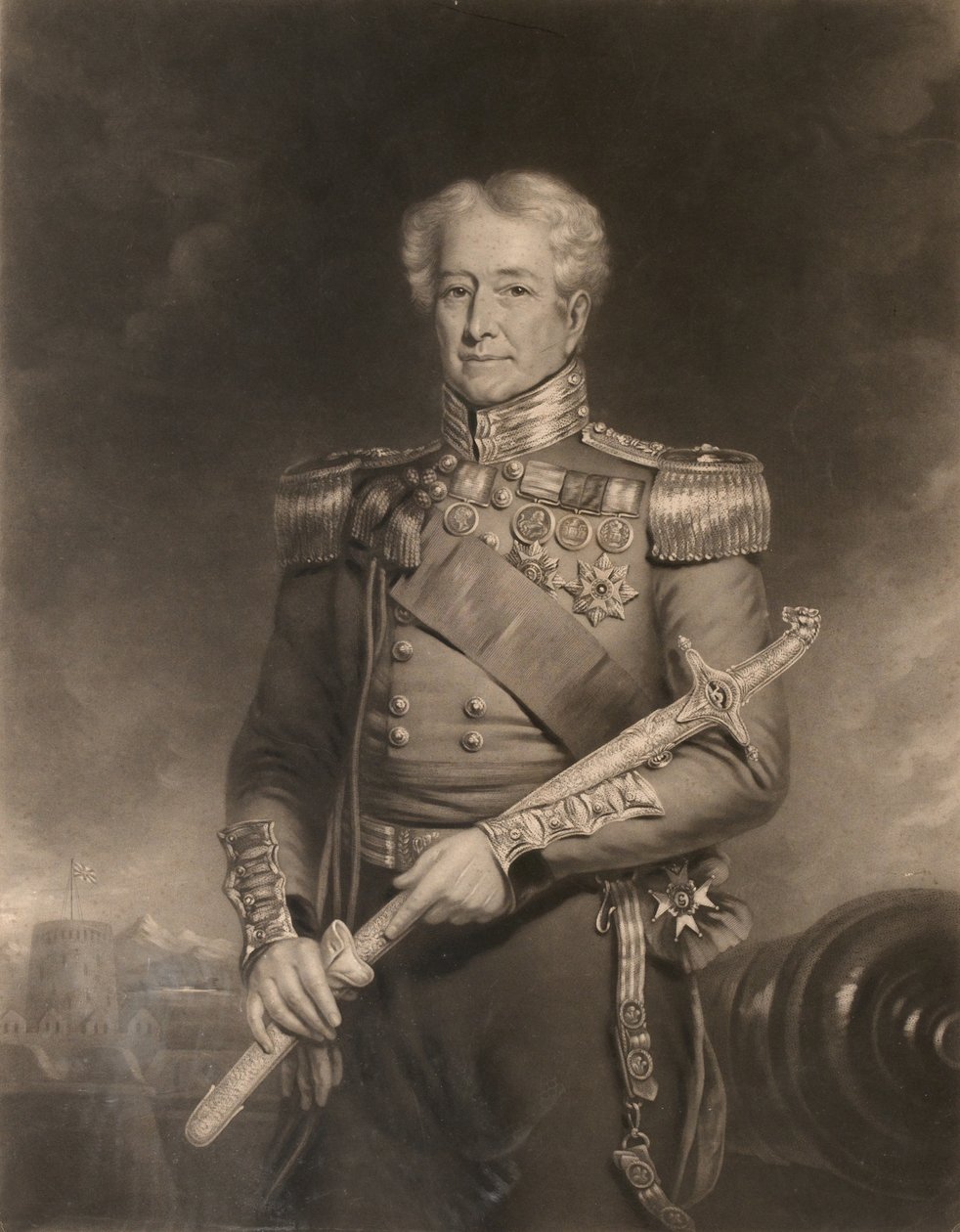 Major General Sir Robert H Sale, GCB, c.1845 by Thomas Goff (after) Lupton