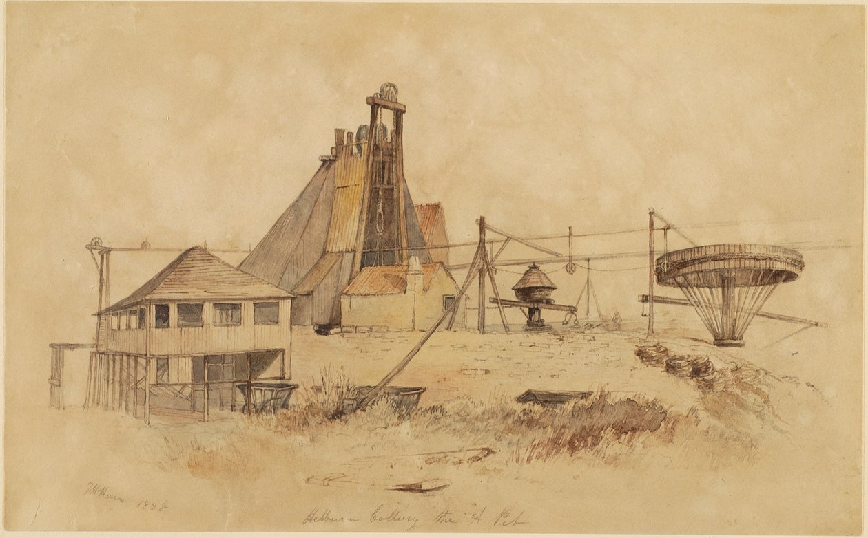 Hebburn Colliery, The A Pit by Thomas H. Hair