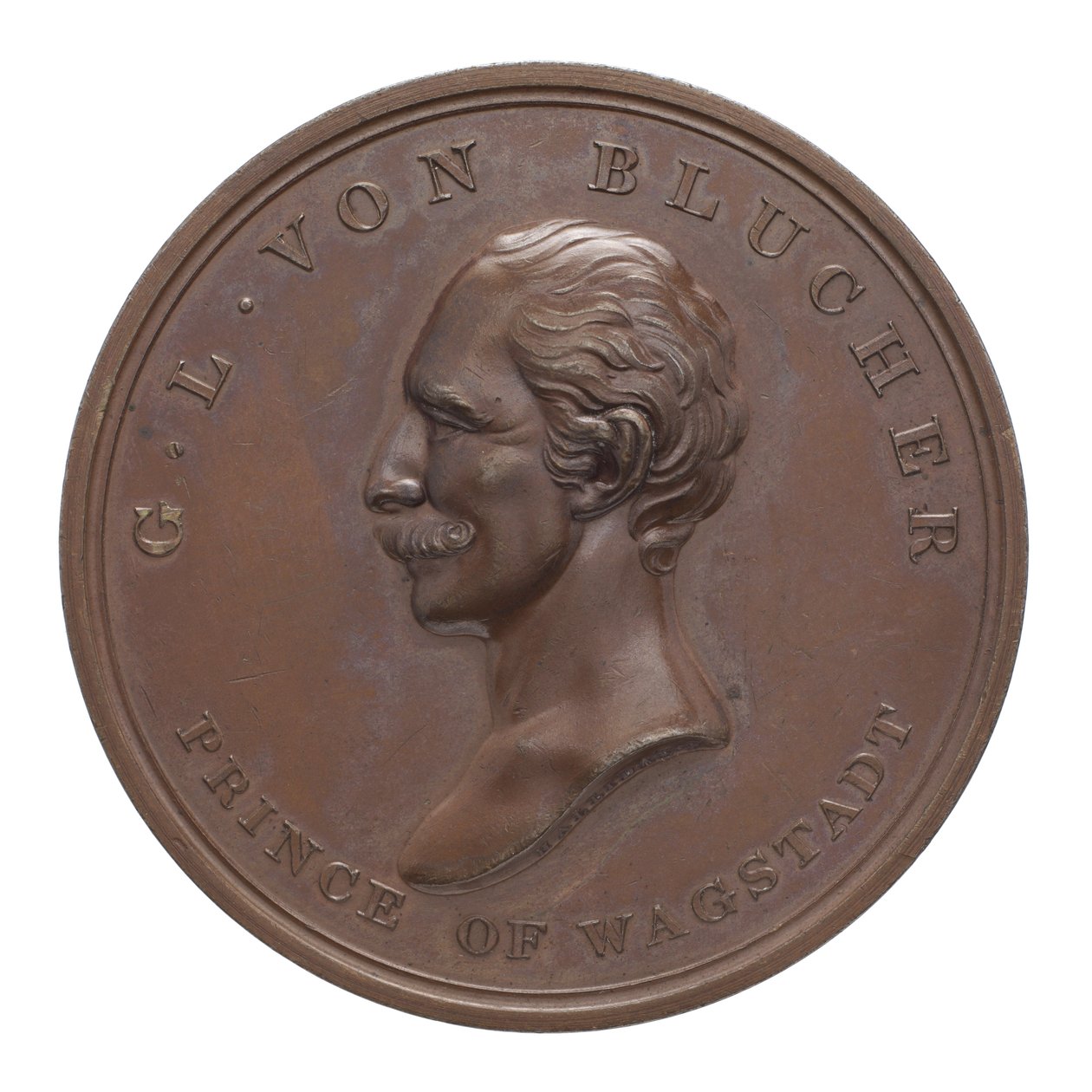 Medal Commemorating Wellington and Blücher at Waterloo by Thomas Halliday