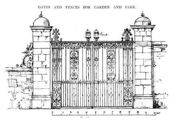 Gates and fences for garden and park, from 