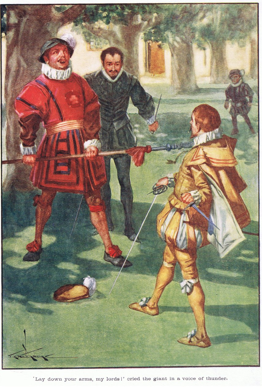 Lay Down Your Arms, My Lords! Cried the Giant in a Voice of Thunder by Thomas Heath Robinson