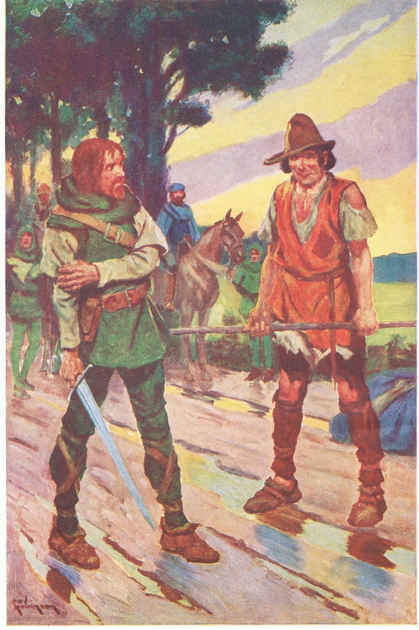 "Not I," Returned the Beggar. "The Fight Was None of My Choosing". by Thomas Heath Robinson