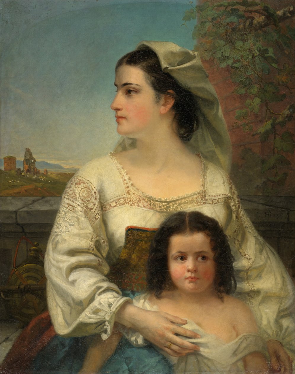 Italian Mother and Child by Thomas Hicks