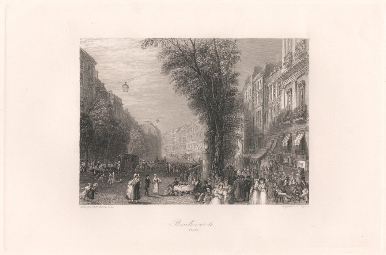 Boulevards, Paris by Thomas Higham: Premium art reproduction