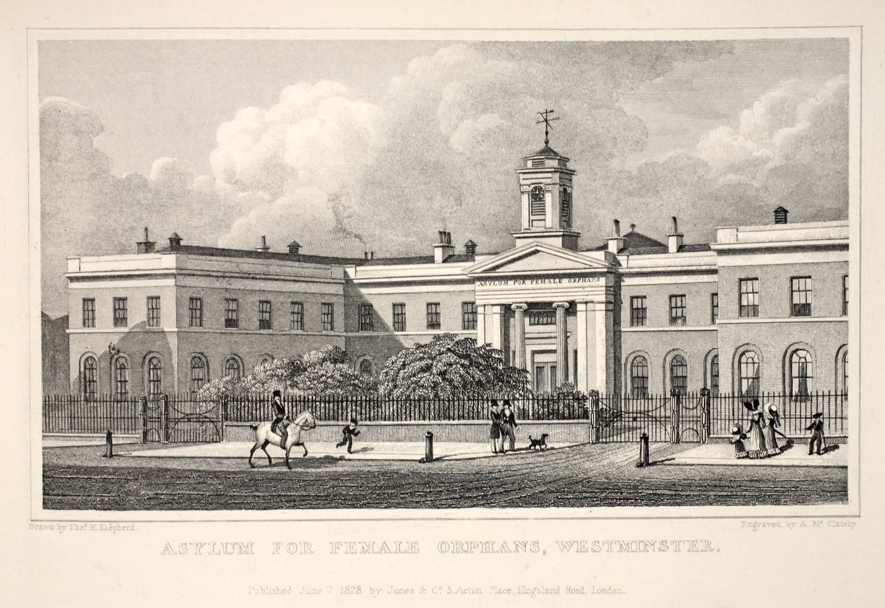 Asylum for Female Orphans, Westminster by Thomas Hosmer Shepherd
