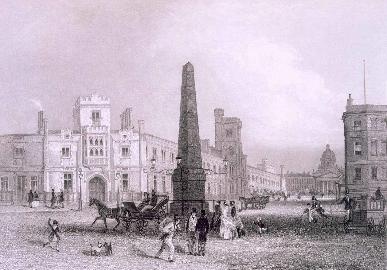School for the Indigent Blind and Bethlehem Hospital by Thomas Hosmer Shepherd