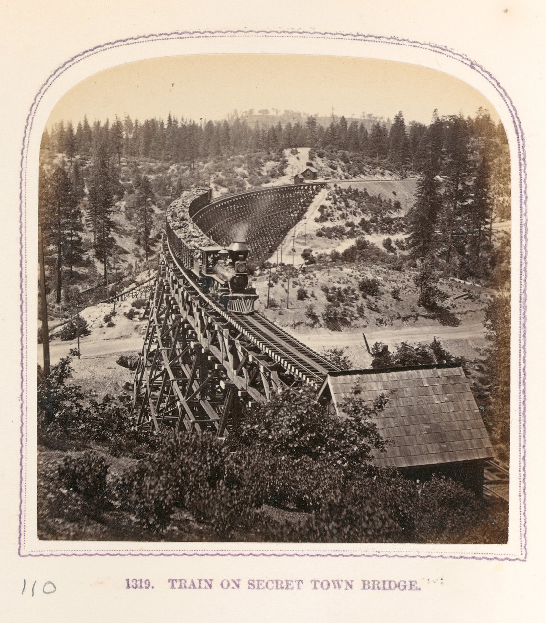 Train on Secret Town Bridge by Thomas Houseworth