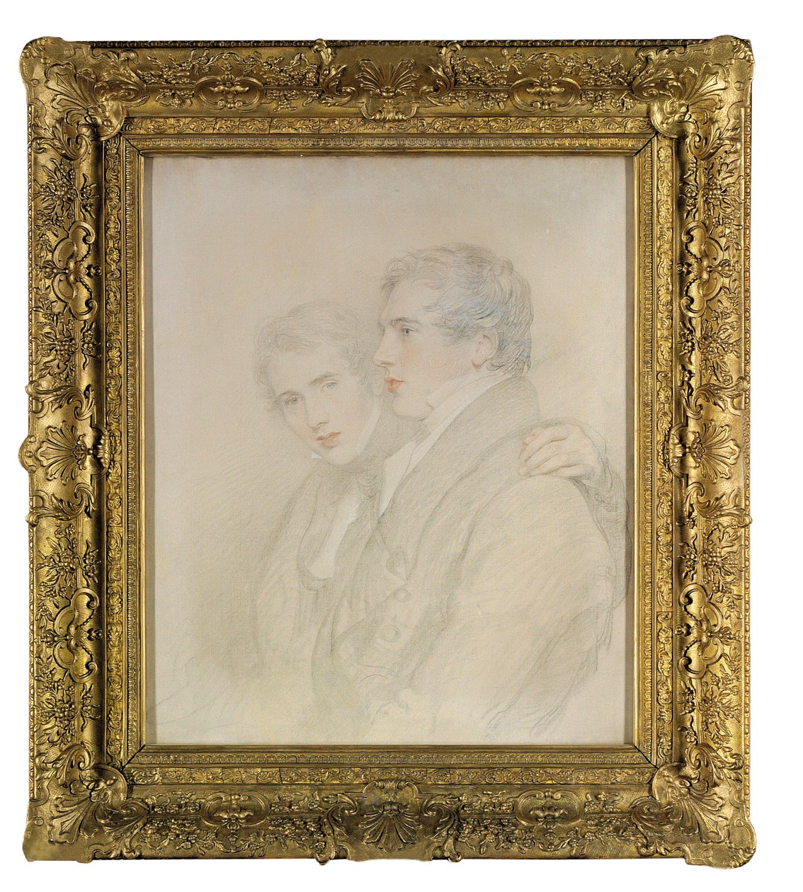 Double Portrait of Richard Rowland Bloxam and Andrew Bloxam, Half-Length, in Profile, on the Eve of Their Departure for the Sandwich Islands [Hawaii] in 1823 by Thomas Lawrence