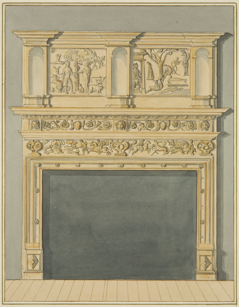 Chimneypiece at 113 Redcliffe Street by Thomas Leeson the Elder Rowbotham