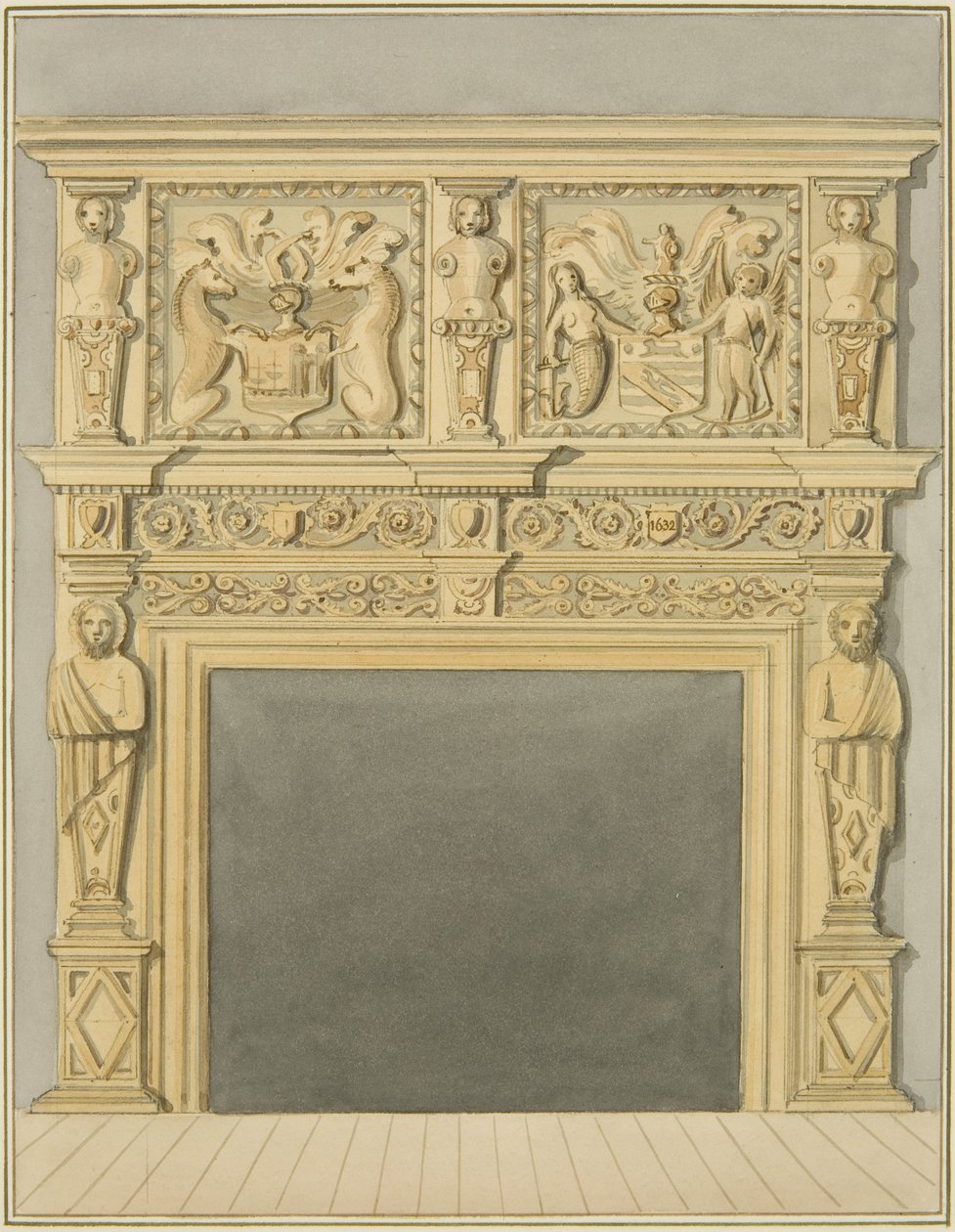 Chimneypiece Dated 1632, at 128 Redcliffe Street by Thomas Leeson the Elder Rowbotham