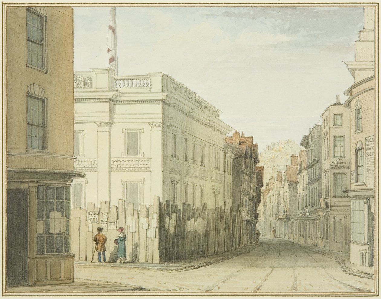 Looking Down Broad Street with the New Council House by Thomas Leeson the Elder Rowbotham