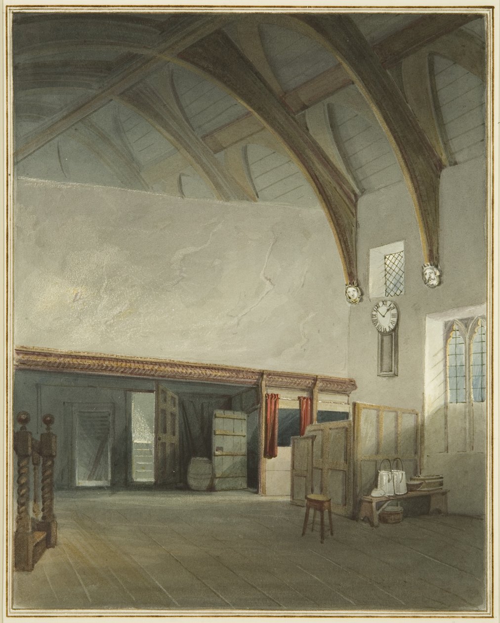 Room in a house in Cider House Passage, off Broad Street by Thomas Leeson the Elder Rowbotham
