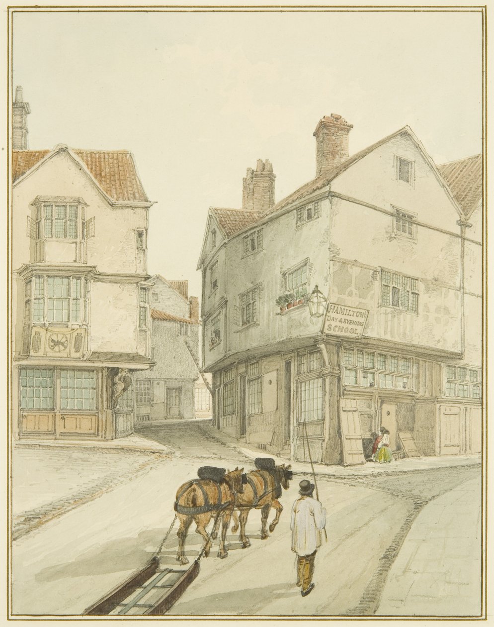 The Corner of Castle Green by Thomas Leeson the Elder Rowbotham