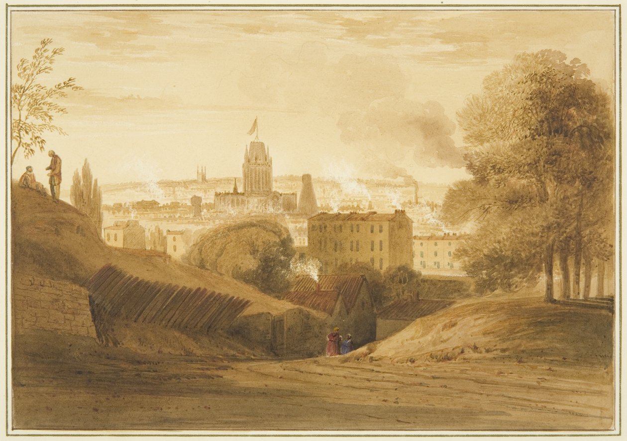 View from Bath Road, Near the Wells, Totterdown by Thomas Leeson the Elder Rowbotham