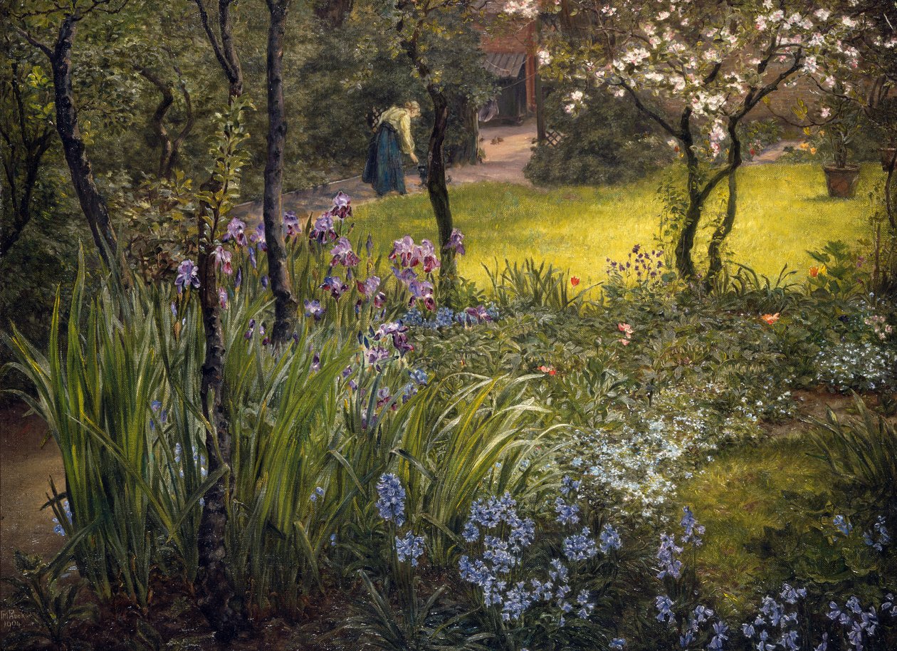 A London Garden by Thomas Matthews Rooke