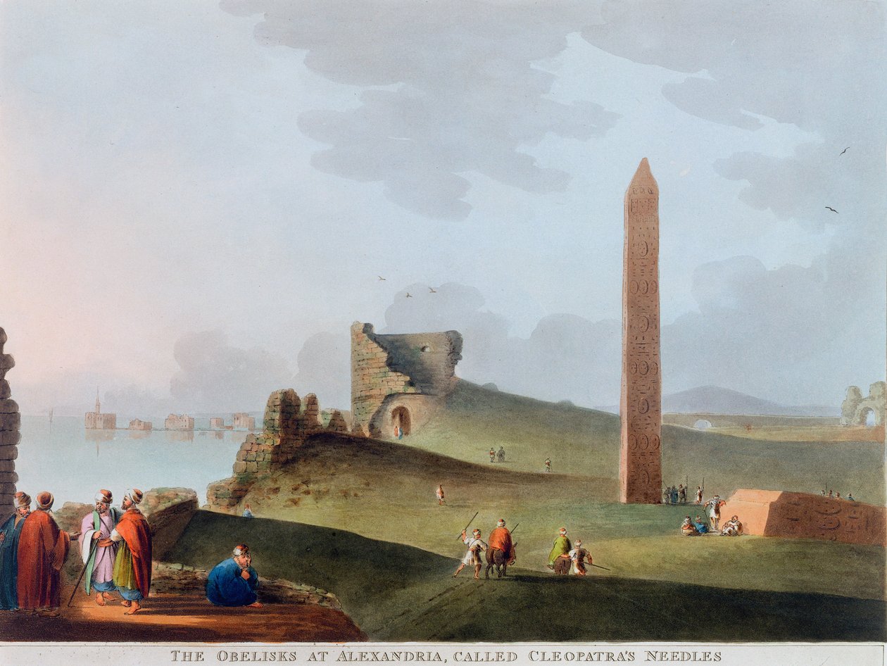 The Obelisks at Alexandria, Called Cleopatra's Needles, Egypt