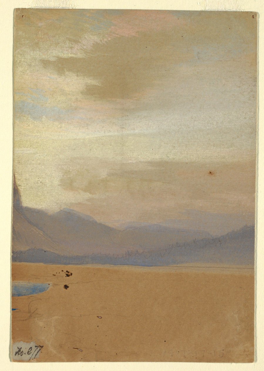 American Plains with Mountain Range in the Distance, before 1872 by Thomas Moran