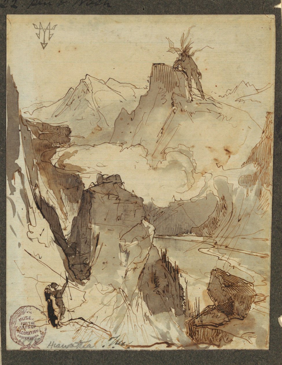 Hiawatha Sees Mudjekeewis, 1870-75 by Thomas Moran