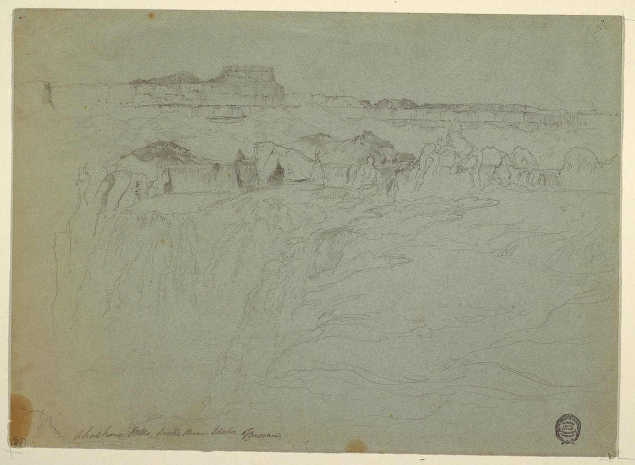 Shoshone Falls, Snake River, Idaho, 1875 by Thomas Moran
