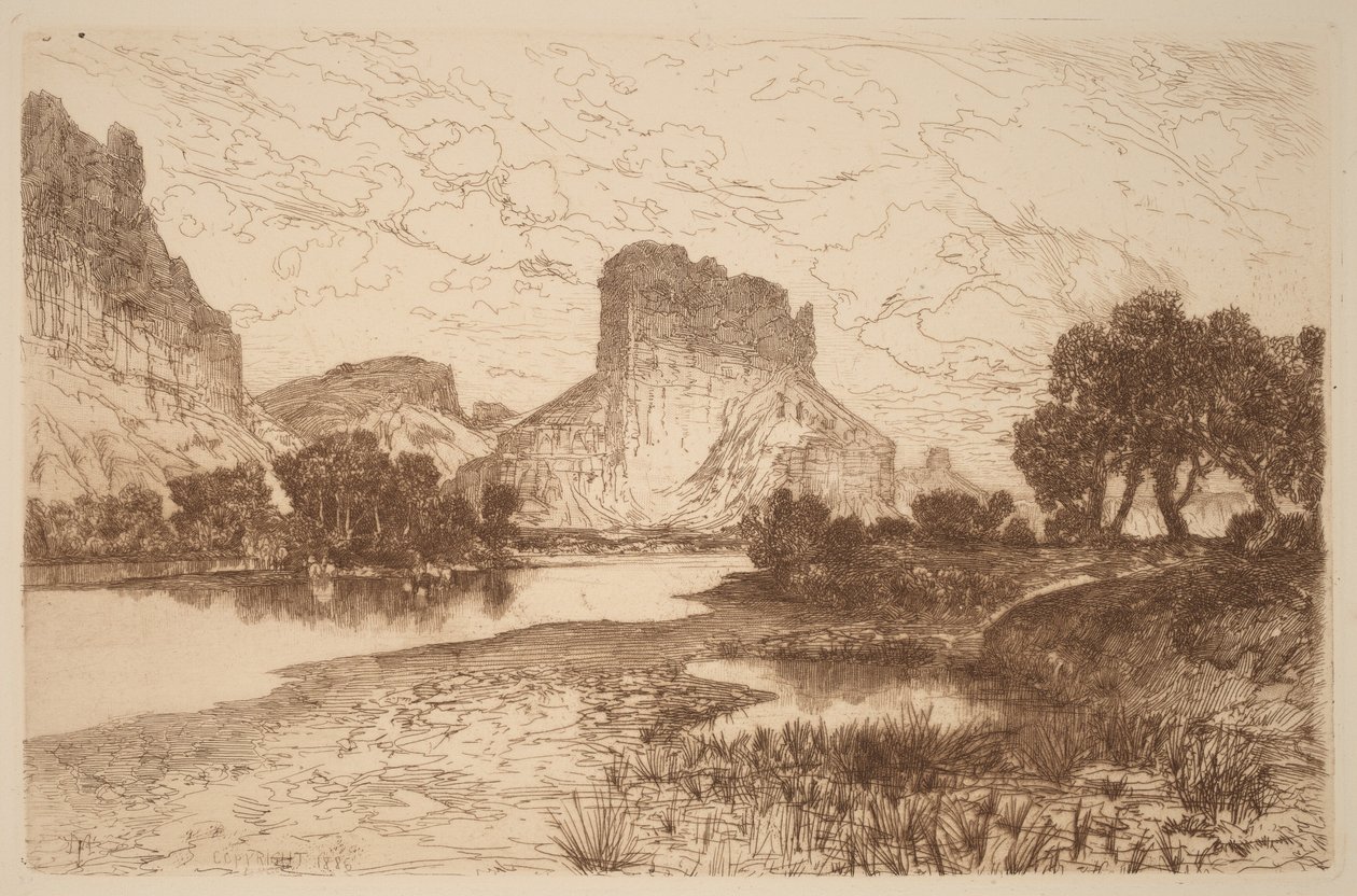 Green River, Wyoming Territory by Thomas Moran