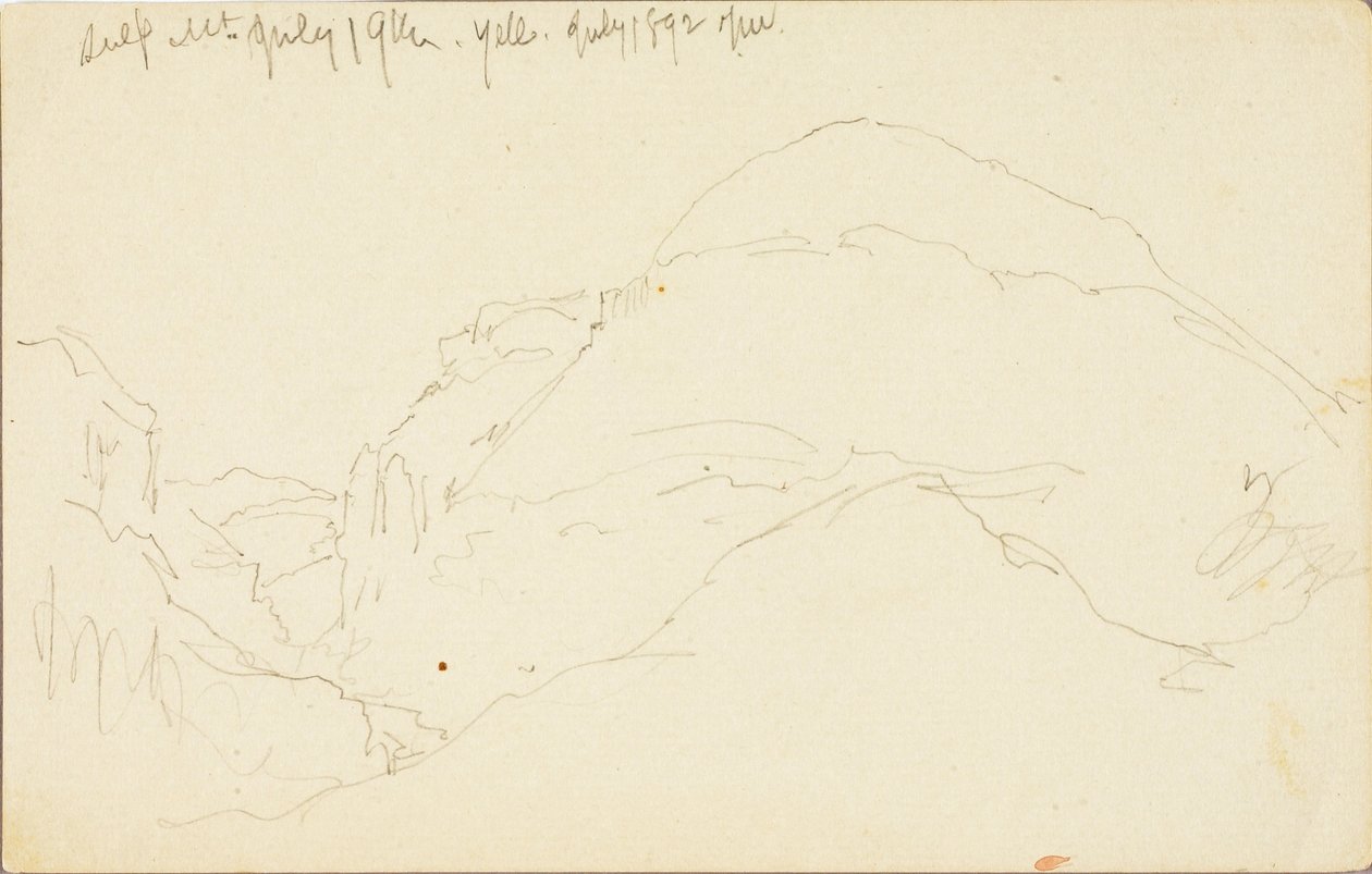 Sulphur Mountain, Yellowstone by Thomas Moran