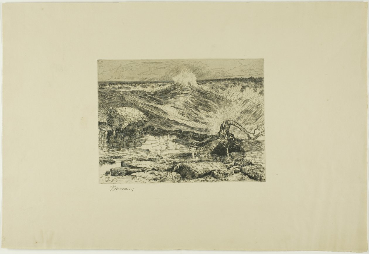 The Rapids Above Niagara by Thomas Moran