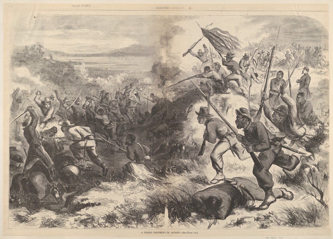 A Black Regiment in Action from Harper