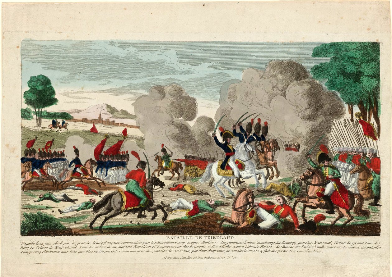 The Battle of Friedland (A Charge of the Russian Leib Guard on 14 June 1807) by Thomas Naudet