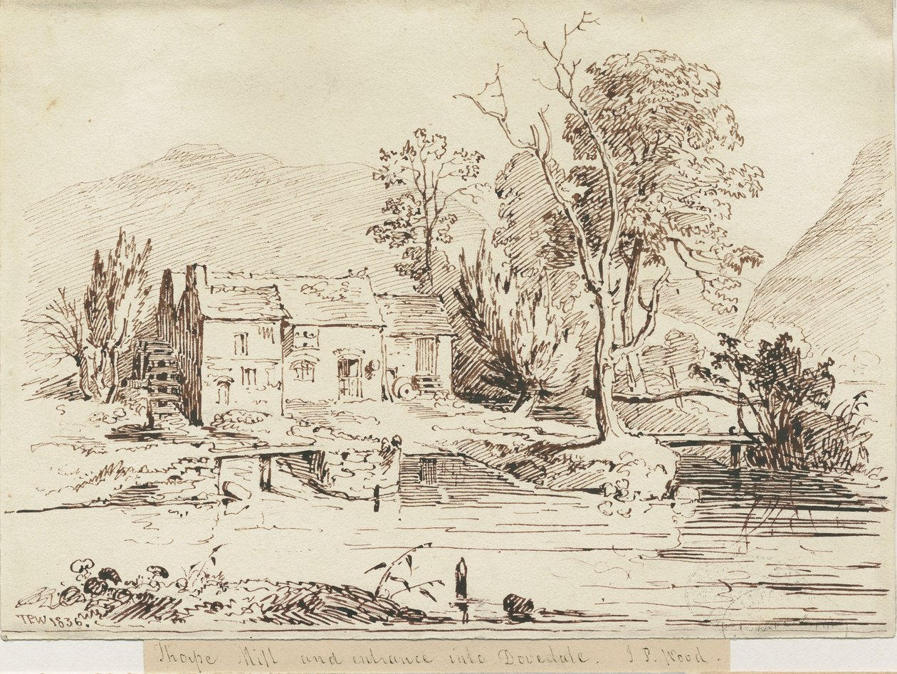 Dovedale - Thorpe Mill by Thomas Peploe Wood