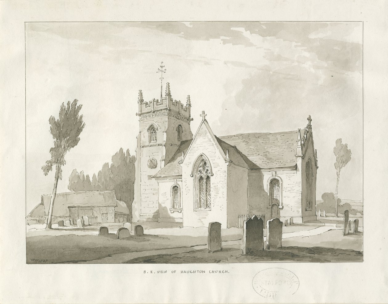 Haughton Church by Thomas Peploe Wood