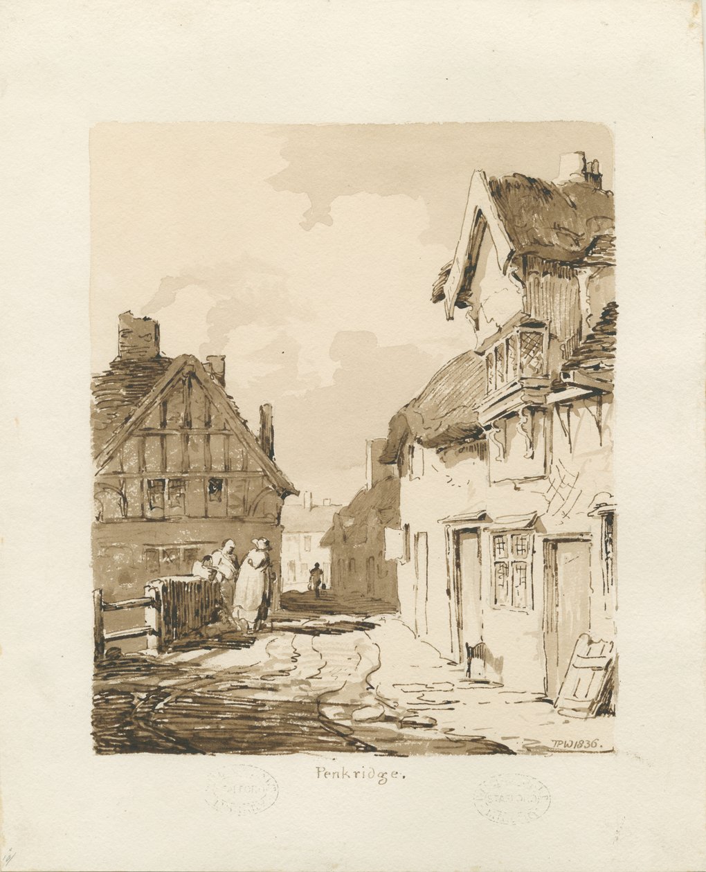 Penkridge Town by Thomas Peploe Wood